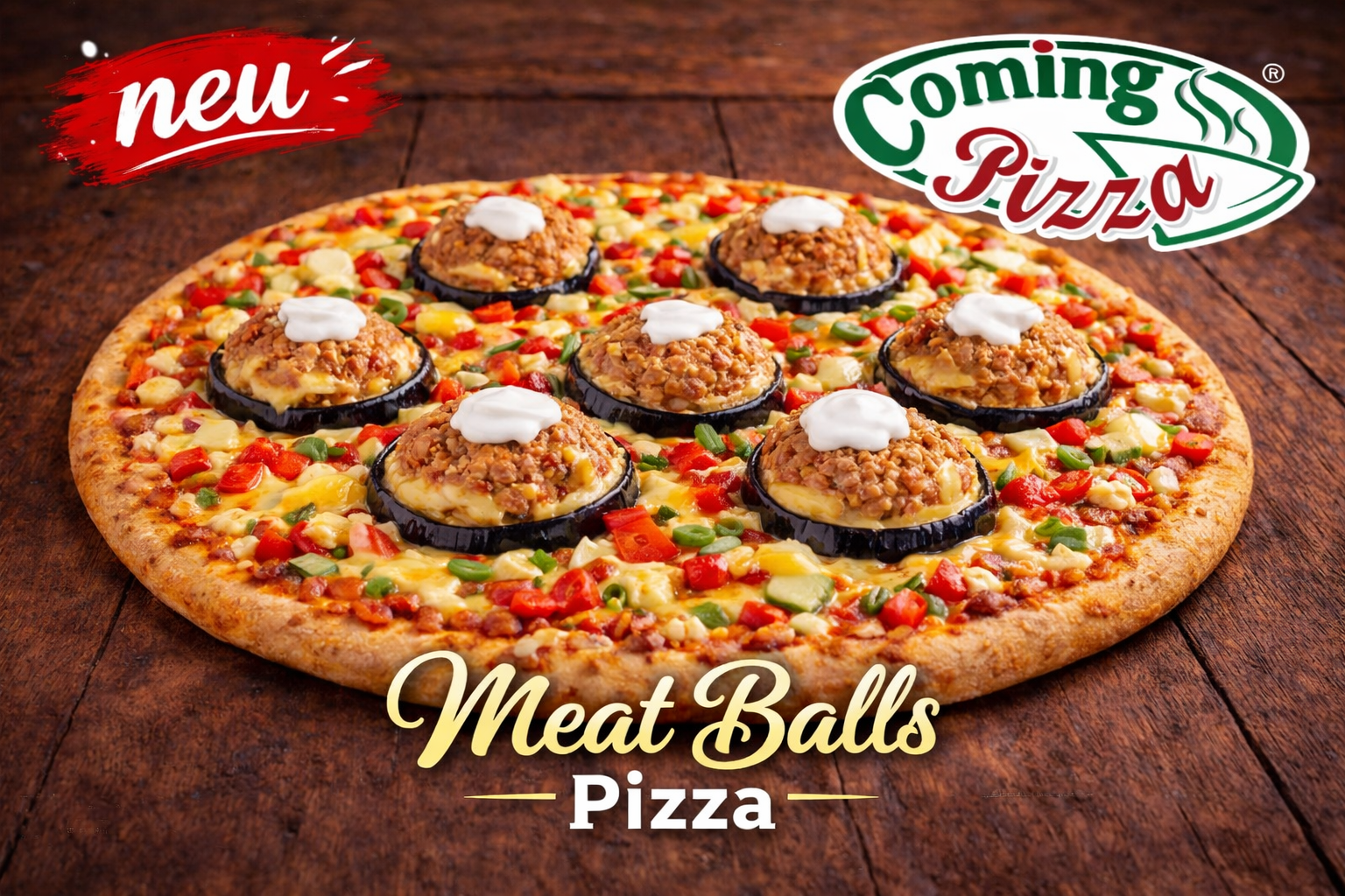 Coming Pizza Quedlinburg Meat Balls Pizza