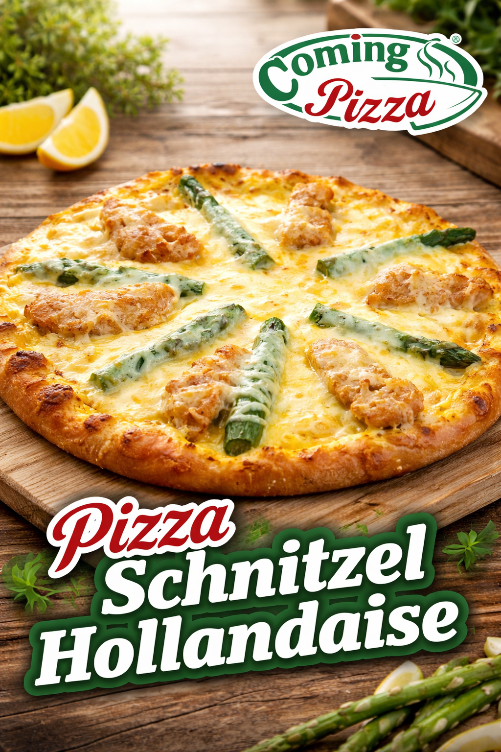 Coming Pizza Quedlinburg Pizza Schnitzel Hollandaise